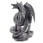 Декоративная статуэтка Дракон Dragon Black Silver Statuette варинант исполнения - 2 | Loft Concept в Волгограде