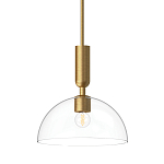 Подвесной светильник с прозрачным полусферическим стеклянным плафоном Alora Mood  варинант исполнения - 1 | Loft Concept в Волгограде