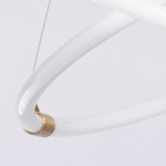 Люстра подвесная с двумя пересекающимися белыми светодиоидными кольцами Luke Lampco Tracer Lamp варинант исполнения - 7 | Loft Concept в Волгограде