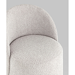 Пуф Loreen со спинкой вращающийся букле светло-серый варинант исполнения - 2 | Loft Concept в Волгограде