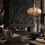 Подвесной светильник с белым фигурным абажуром и мягкими волнистыми краями Cloud Motion  варинант исполнения - 21 | Loft Concept в Волгограде