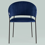 Стул в велюре синего цвета Horizon варинант исполнения - 3 | Loft Concept в Волгограде