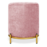 Банкетка овальная пыльно-розовый велюр на 4-х металлических ножках золотого цвета SANJAY варинант исполнения - 3 | Loft Concept в Волгограде