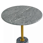 Кофейный столик круглый из мрамора серый Reliable Foundation варинант исполнения - 3 | Loft Concept в Волгограде