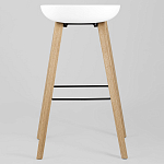 Барный стул на ножках из натурального дерева Boras White варинант исполнения - 4 | Loft Concept в Волгограде