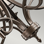 Люстра с белыми тканевыми абажурами в прозрачных стеклянных цилиндрах Kichler варинант исполнения - 20 | Loft Concept в Волгограде