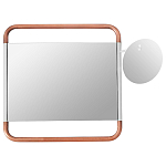 Настенное зеркало Copper White Square Functional Mirror варинант исполнения - 1 | Loft Concept в Волгограде