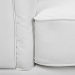 Кресло низкое с мягкой обивкой из велюра на 4-х ножках из массива березы Sophie Armchair white варинант исполнения - 6 | Loft Concept в Волгограде