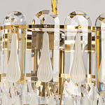 Люстра многоярусная с овальными прозрачными подвесками 36 см Harmonica варинант исполнения - 6 | Loft Concept в Волгограде