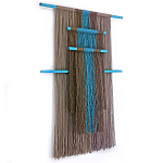 Дизайнерское Панно Макраме из хлопковых нитей Japan Wall Panel Blue варинант исполнения - 1 | Loft Concept в Волгограде