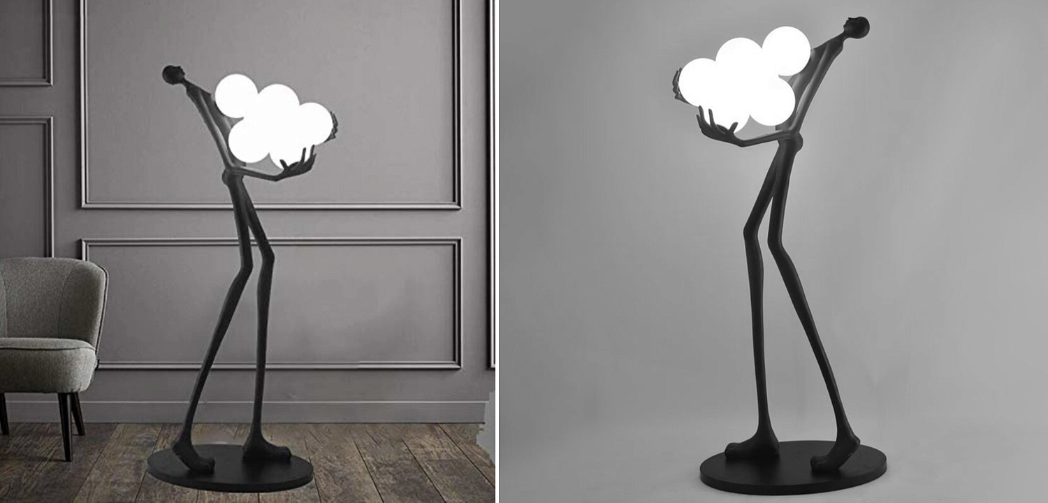 Торшер Man carries light Six Balls Торшер Man carries light Six Balls - Loft-Concept в Волгограде