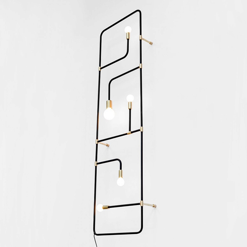 Бра Beaubien 05 by Lambert & Fils Черный Золотой в Волгограде | Loft Concept 