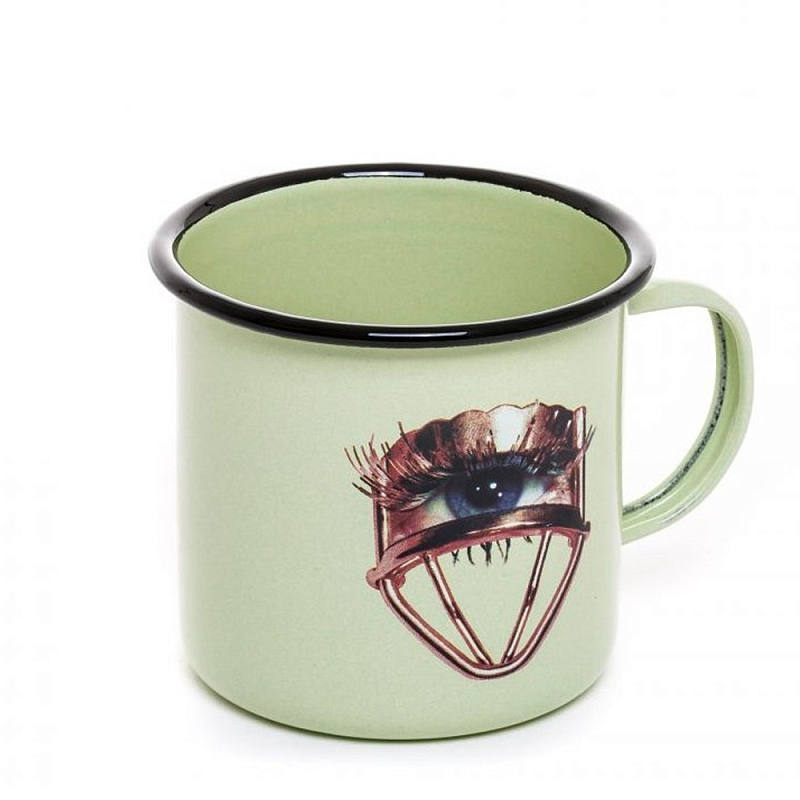 Кружка Seletti Mug Eye Салатовый Коричневый Кружка Seletti Mug Eye Салатовый Коричневый в Волгограде | Loft Concept