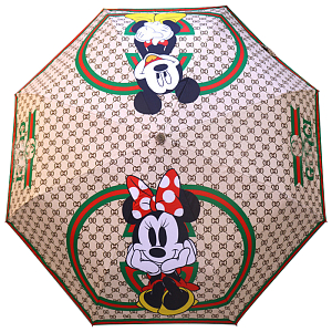 Зонт раскладной GUCCI дизайн 010 Бежевый цвет