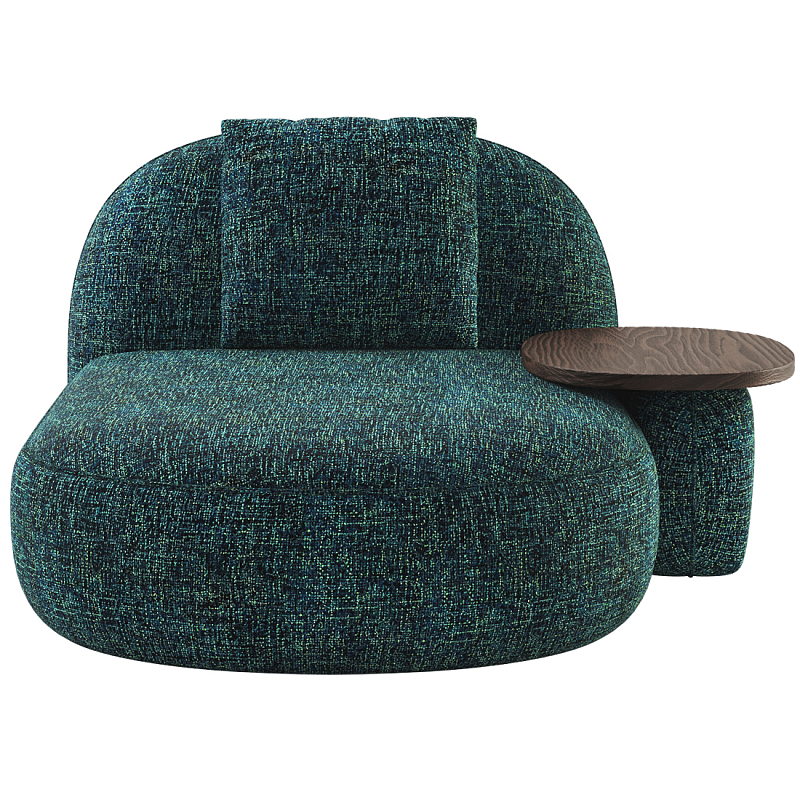 Кушетка Orus с овальным столиком  Изумрудный Орех в Волгограде | Loft Concept 