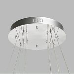 Люстра с тремя кольцами цвета хром и прозрачными хрустальными шарами по периметру Sacramento Transparent Balls Chandelier варинант исполнения - 11 | Loft Concept в Волгограде