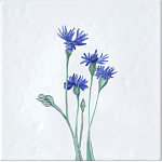 Плитка с узором Васильки варинант исполнения - 2 | Loft Concept в Волгограде