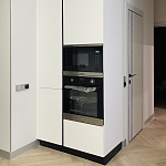 Угловой кухонный гарнитур Жемчужный белый Серый Clarke Kitchen Set White Grey варинант исполнения - 2 | Loft Concept в Волгограде