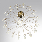 Люстра подвесная из металла с хрустальными прозрачными подвесками Quasar 81 варинант исполнения - 5 | Loft Concept в Волгограде