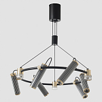 Люстра круглая с 9-ю цилиндрическими плафонами на магнитном креплении Bronze Concert варинант исполнения - 4 | Loft Concept в Волгограде