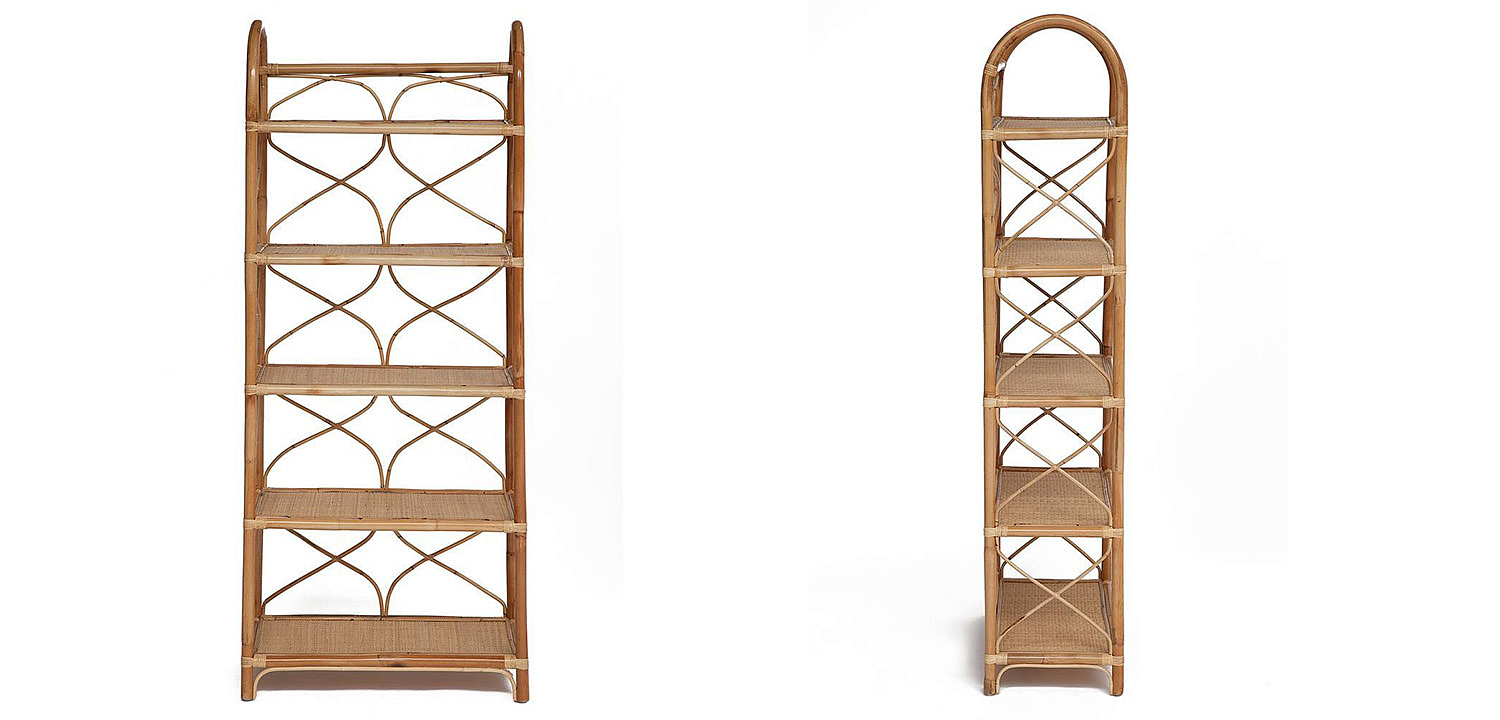 Этажерка Rattan Wicker Bookcase Этажерка Rattan Wicker Bookcase - Loft-Concept в Волгограде