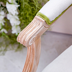 Стул с подлокотниками золотистый из бука с изображением птиц и цветов Blooming Birds 2 варинант исполнения - 2 | Loft Concept в Волгограде