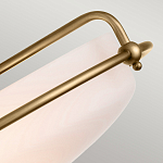 Потолочный светильник со стеклянным плафоном на изогнутых кронштейнах Quoizel  варинант исполнения - 14 | Loft Concept в Волгограде