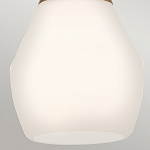 Подвесной светильник каплевидной формы с комбинированным плафоном из стали и белого матового стекла Kichler варинант исполнения - 13 | Loft Concept в Волгограде