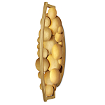 Бра светодиодное из многослойных золотых дисков Metal Disc Chandelier варинант исполнения - 4 | Loft Concept в Волгограде