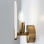 Бра с плафоном из камня в форме диска Ricci Stone Wall Lamp варинант исполнения - 4 | Loft Concept в Волгограде