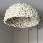 Вязаный подвесной светильник из шерсти Dome Wool Lamp  варинант исполнения - 3 | Loft Concept в Волгограде