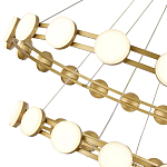 Люстра двухъярусная с круглыми светодиодными источниками света Maxine Light варинант исполнения - 8 | Loft Concept в Волгограде