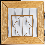 Зеркало квадратное в фактурной раме Pattern варинант исполнения - 1 | Loft Concept в Волгограде