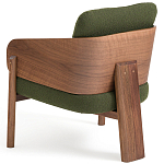 Кресло с каркасом из массива ореха Gallin Chair Green варинант исполнения - 4 | Loft Concept в Волгограде