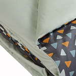 Постельное белье из сатина с принтом треугольники 150х200 см Triangular Dreams варинант исполнения - 4 | Loft Concept в Волгограде