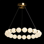 Люстра круглая с матовыми белыми шарами PEARLS Suspension варинант исполнения - 3 | Loft Concept в Волгограде