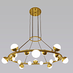 Люстра подвесная светодиодная с плафонами в форме шара Italian Globe Cedar Moss Light варинант исполнения - 4 | Loft Concept в Волгограде