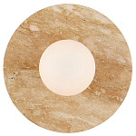 Бра в виде диска с плафоном из матового белого стекла Marble Glow варинант исполнения - 3 | Loft Concept в Волгограде