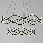 Люстра подвесная с волнообразным черным каркасом Black Tsunami варинант исполнения - 1 | Loft Concept в Волгограде