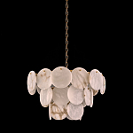 Люстра трехъярусная с подвесками из округлых элементов Cryptocrystalline Stone варинант исполнения - 2 | Loft Concept в Волгограде