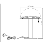 Настольная лампа c абажуром в форме купола из натурального камня  Heavenly Harmony варинант исполнения - 7 | Loft Concept в Волгограде