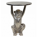 Столик с подстольем в виде обезьянки Bombay Nickel варинант исполнения - 2 | Loft Concept в Волгограде