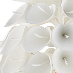 Люстра белая каплевидной формы из цветков лилии White Natural Lines варинант исполнения - 2 | Loft Concept в Волгограде