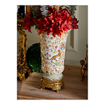 Ваза из фарфора на бронзовом основании Turquoise Blooming Garden варинант исполнения - 9 | Loft Concept в Волгограде