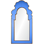 Настенное зеркало в синей зеркальной раме Filibert Mirror варинант исполнения - 1 | Loft Concept в Волгограде