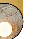 Бра с каменным диском в металлической раме Sandstone Painting варинант исполнения - 3 | Loft Concept в Волгограде