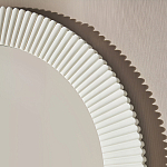 Зеркало в круглой фактурной раме Mirror Modern Texture белое варинант исполнения - 4 | Loft Concept в Волгограде