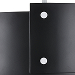 Потолочный светильник круглый светодиодный Semicircular White Panels чёрный варинант исполнения - 1 | Loft Concept в Волгограде