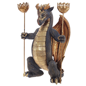 Подсвечник Дракон Dragon with Two Candlesticks