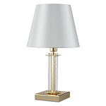 Настольная лампа с белым тканевым абажуром в форме конуса Laurent варинант исполнения - 5 | Loft Concept в Волгограде